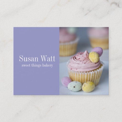 Customizable Cake Shop Bakery Business Card