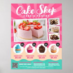 Cake Shop, Bakery, Confectionery - Poster