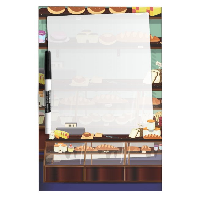 cake shop counter Dry-Erase board (Front)