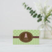 Cake Shop or Bakery Business Cards (Standing Front)