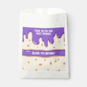 Cake slice cartoon sweet kids birthday party favor bag