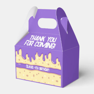 Cake slice cartoon sweet kids birthday party favor boxes