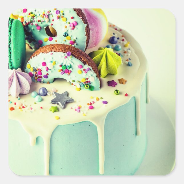 Cake Square Sticker (Front)