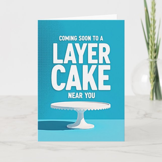 Cake Stand Birthday Card (Front)