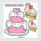 Cake stickers