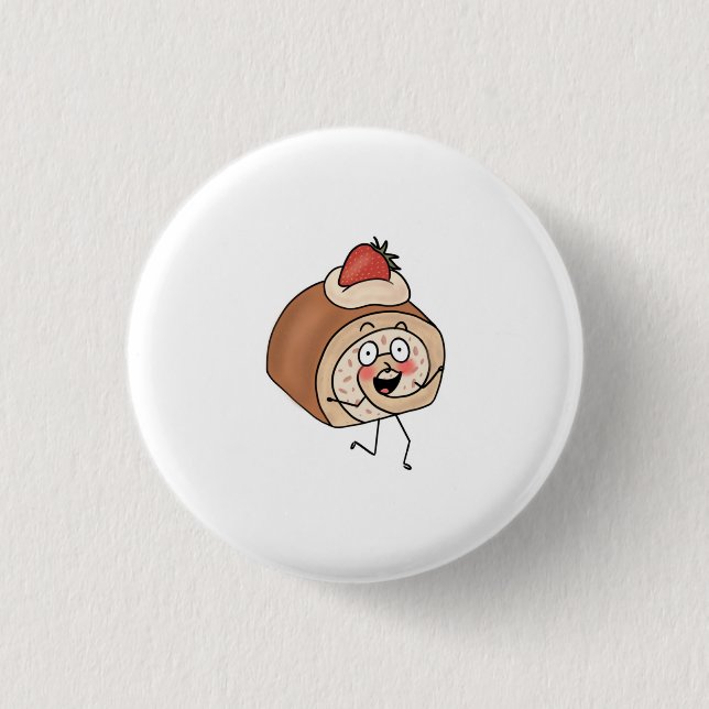 Cake themed, cake design button (Front)