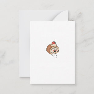 Cake themed, cake design note card