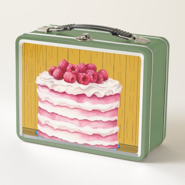 Cake Time Metal Lunch Box (Front)