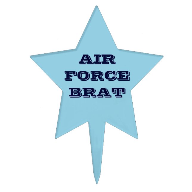 Cake Topper Air Force Brat (Front)