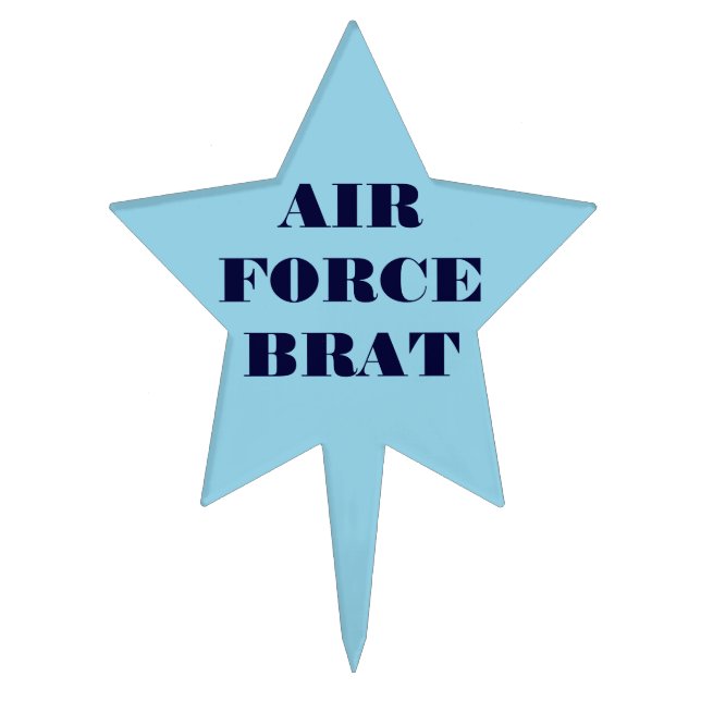 Cake Topper Air Force Brat (Front)