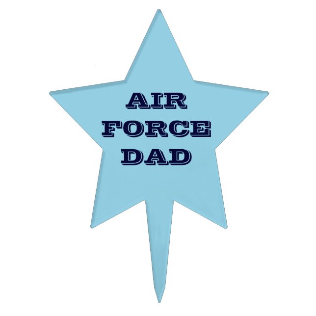 Cake Topper Air Force Dad (Front)