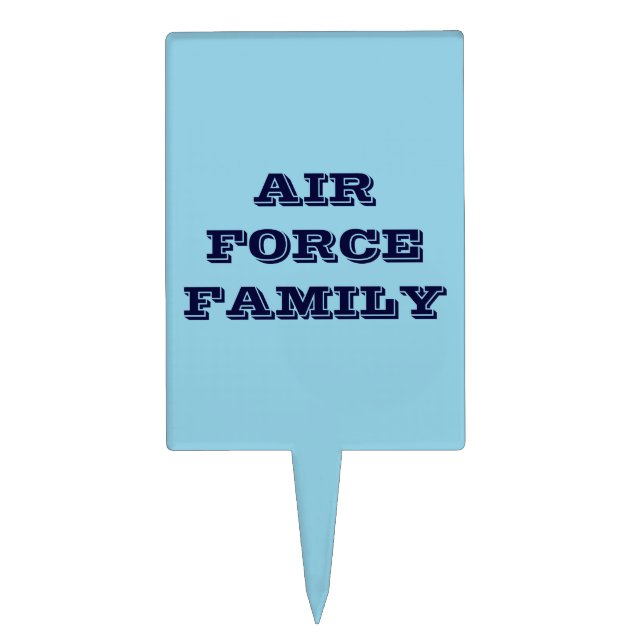 Cake Topper Air Force Family (Front)