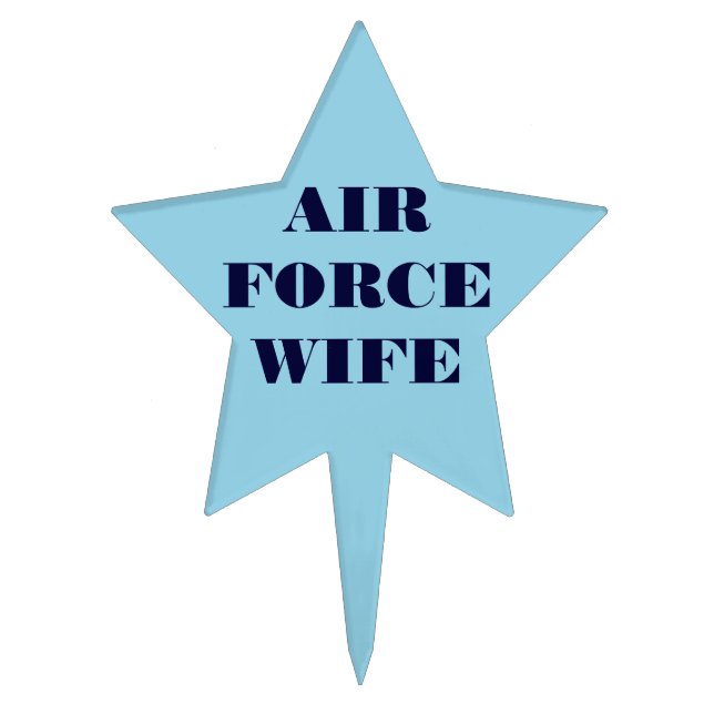 Cake Topper Air Force Wife (Front)