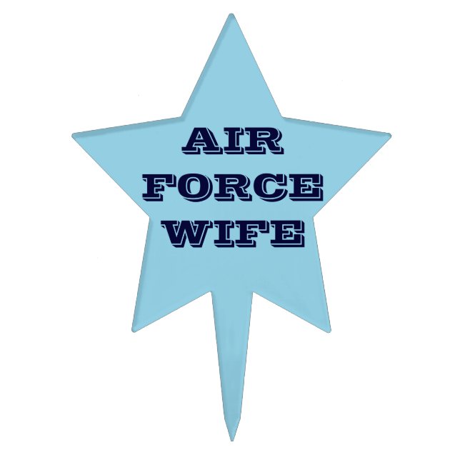 Cake Topper Air Force Wife (Front)