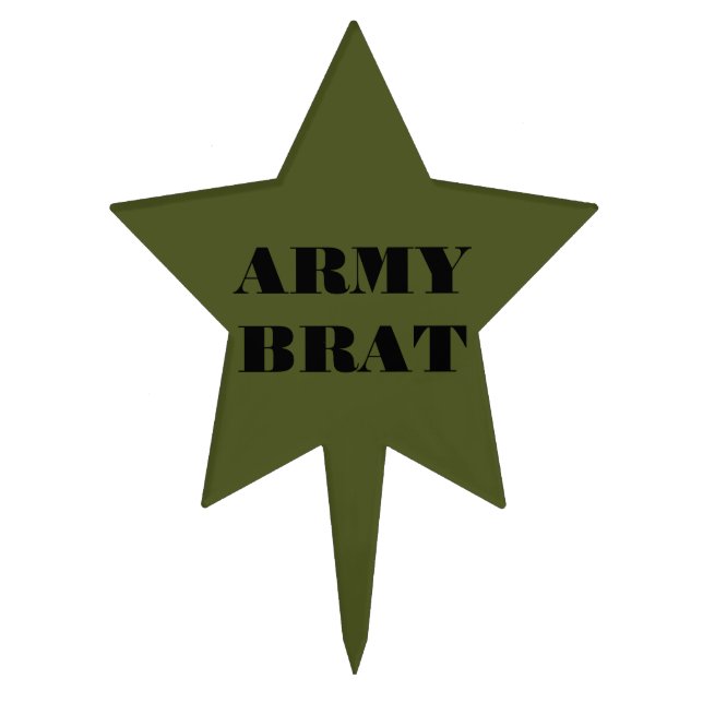 Cake Topper Army Brat (Front)
