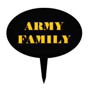 Cake Topper Army Family