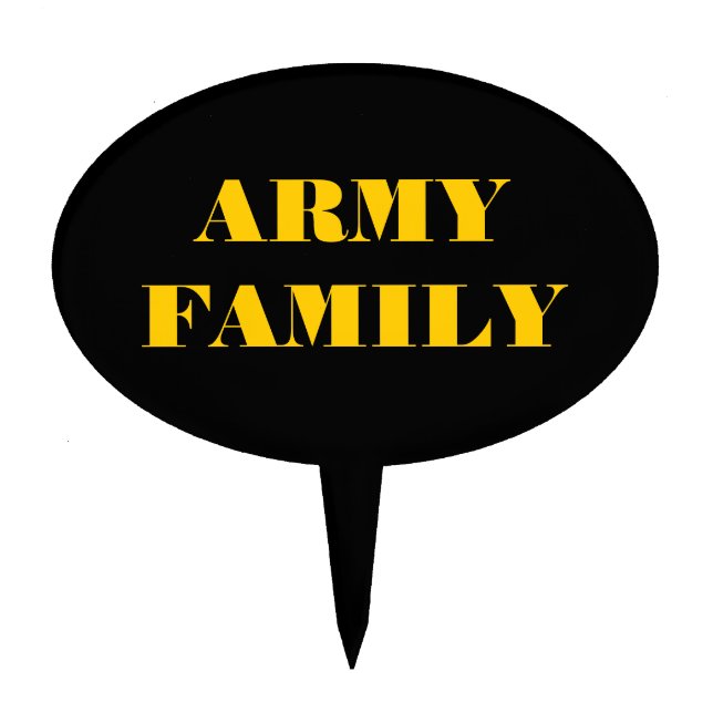 Cake Topper Army Family (Front)
