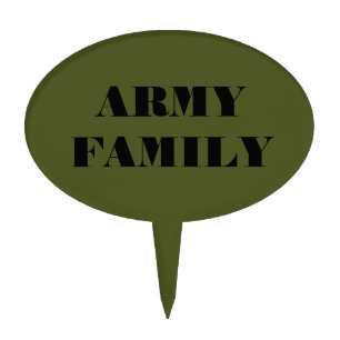 Cake Topper Army Family
