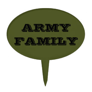 Cake Topper Army Family