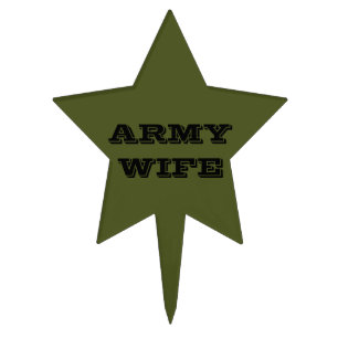 Cake Topper Army Wife