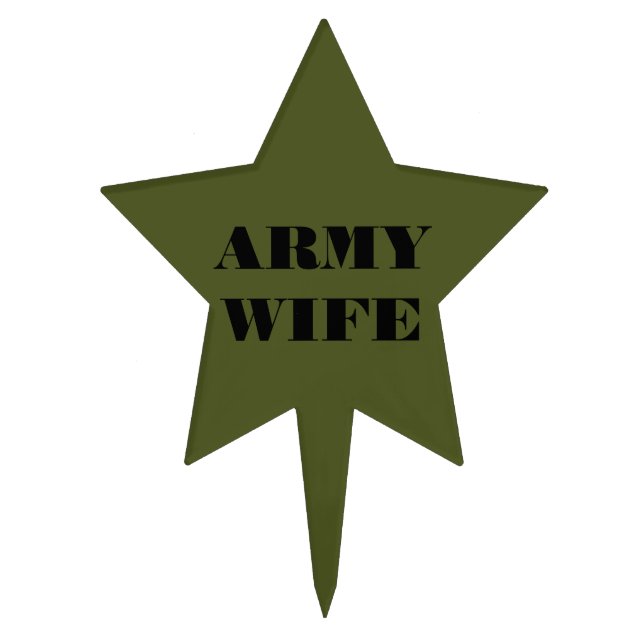 Cake Topper Army Wife (Front)