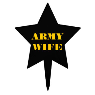 Cake Topper Army Wife