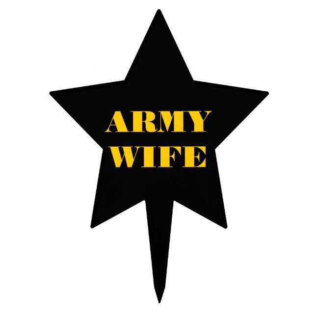 Cake Topper Army Wife (Front)