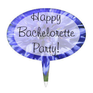 Cake Topper - Cornflower Blue Bachelor's Button