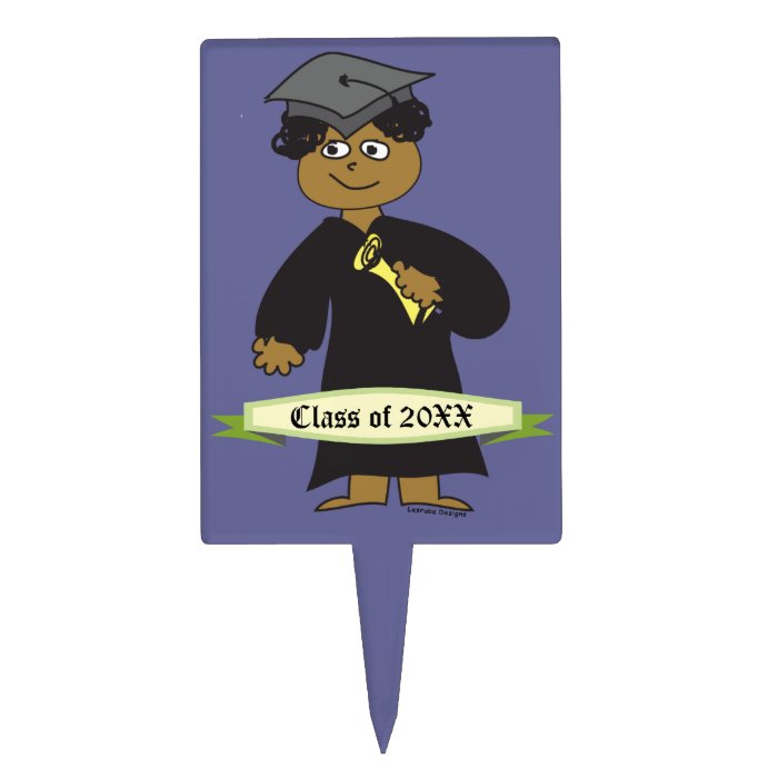 Cake Topper   Graduation Male Grad