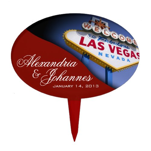 CAKE TOPPER Las Vegas Sign