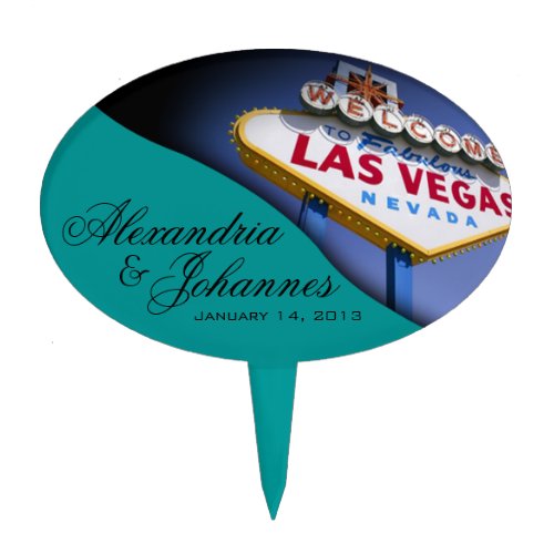 CAKE TOPPER Las Vegas Sign