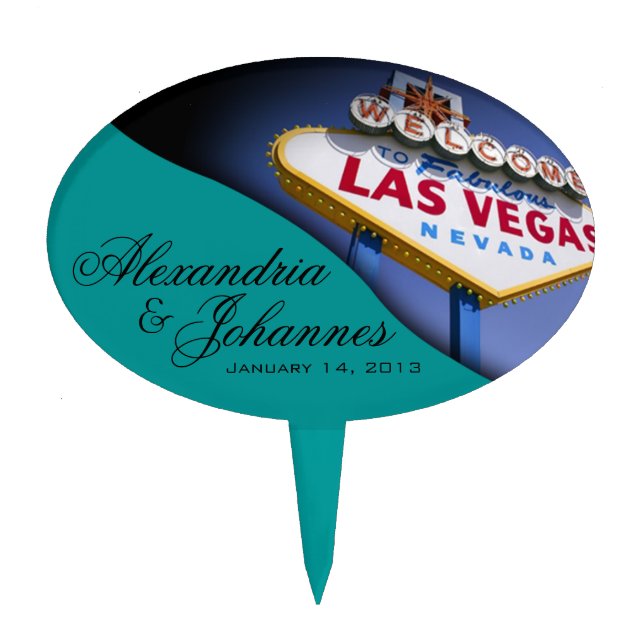 CAKE TOPPER Las Vegas Sign (Front)
