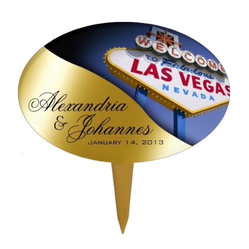 CAKE TOPPER Las Vegas Sign