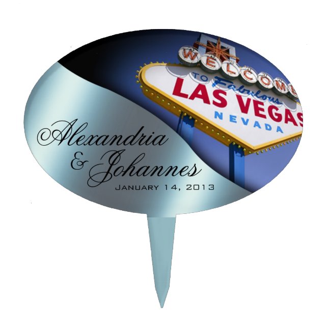 CAKE TOPPER Las Vegas Sign (Front)