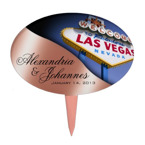 CAKE TOPPER Las Vegas Sign