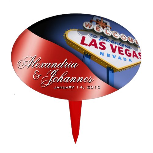 CAKE TOPPER Las Vegas Sign