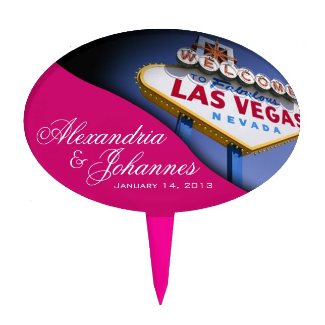 CAKE TOPPER Las Vegas Sign (Front)
