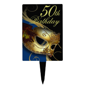 CAKE TOPPER Masquerade Party Venetian Mask