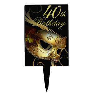 CAKE TOPPER Masquerade Party Venetian Mask