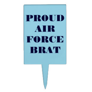 Cake Topper Proud Air Force Brat