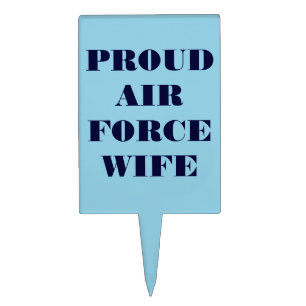 Cake Topper Proud Air Force Wife