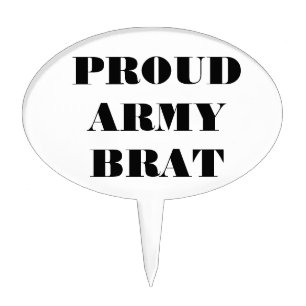 Cake Topper Proud Army Brat