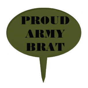 Cake Topper Proud Army Brat