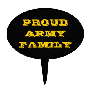 Cake Topper Proud Army Family