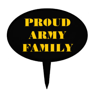 Cake Topper Proud Army Family