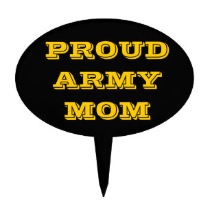 Cake Topper Proud Army Mom