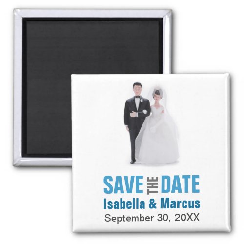 Cake Topper Save the Date Magnet