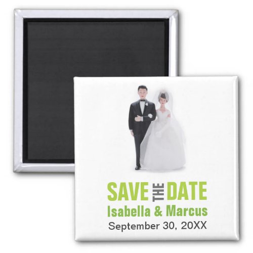 Cake Topper Save the Date Magnet