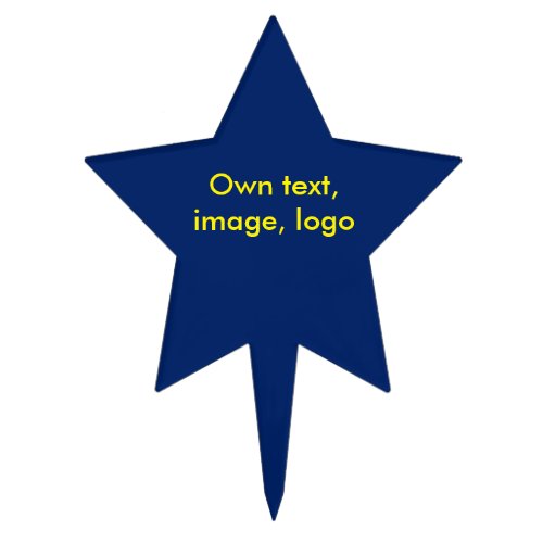 Cake Topper Star uni Blue