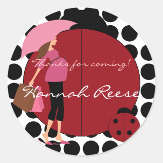 Cake Topper Sticker Ladybug